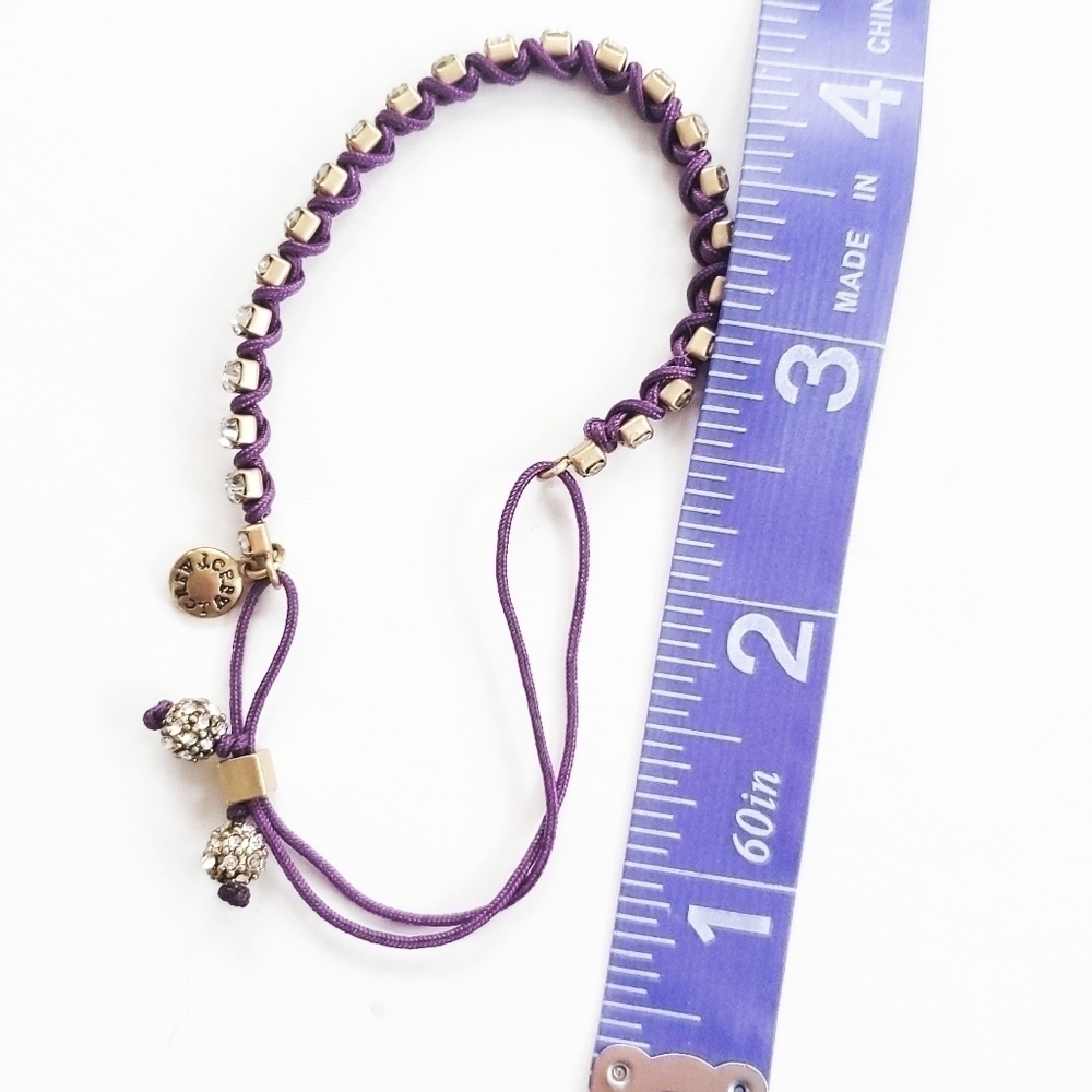 𝅺j. Crew Purple Pull String Bracelet